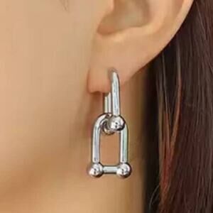Medium Link Earrings Shackle Hardwear Silver HardWear STYLE AP17